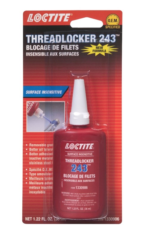 Loctite threadlocker bottle
