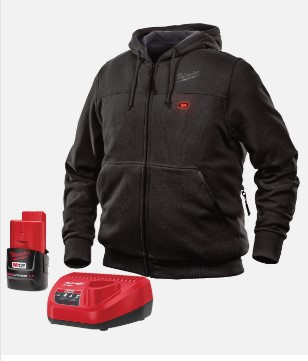 MILWAUKEE M12 HEATED HOODIE BLACK XXX-LARGE KIT