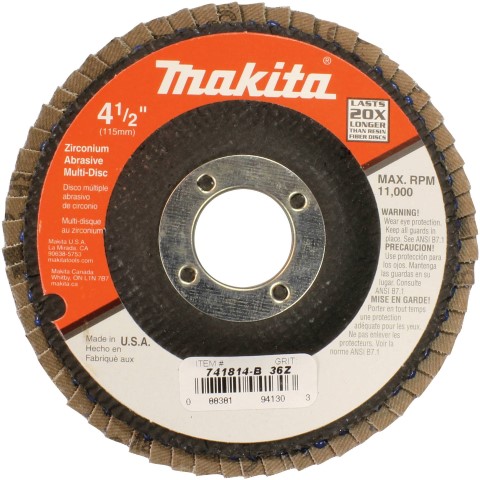 Makita 4-1/2-36grit flapper wheel