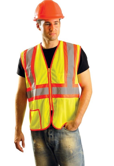 Yellow 2-Tone Safety Vest Lar