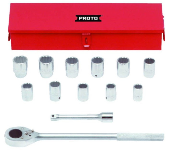 PROTO 3/4" DRIVE SOCKET SET 12PT (13 PC)