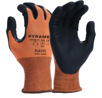 PYRAMEX GL622C MICRO FOAM NITRILE A6 CUT GLOVE 2X