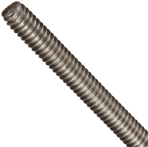 thumbnail interactive-video image 1 of 8-32 Fully Threaded Rod – 12 Inches Long – 18-8 Stainless Steel – Qty 1 1 of 4