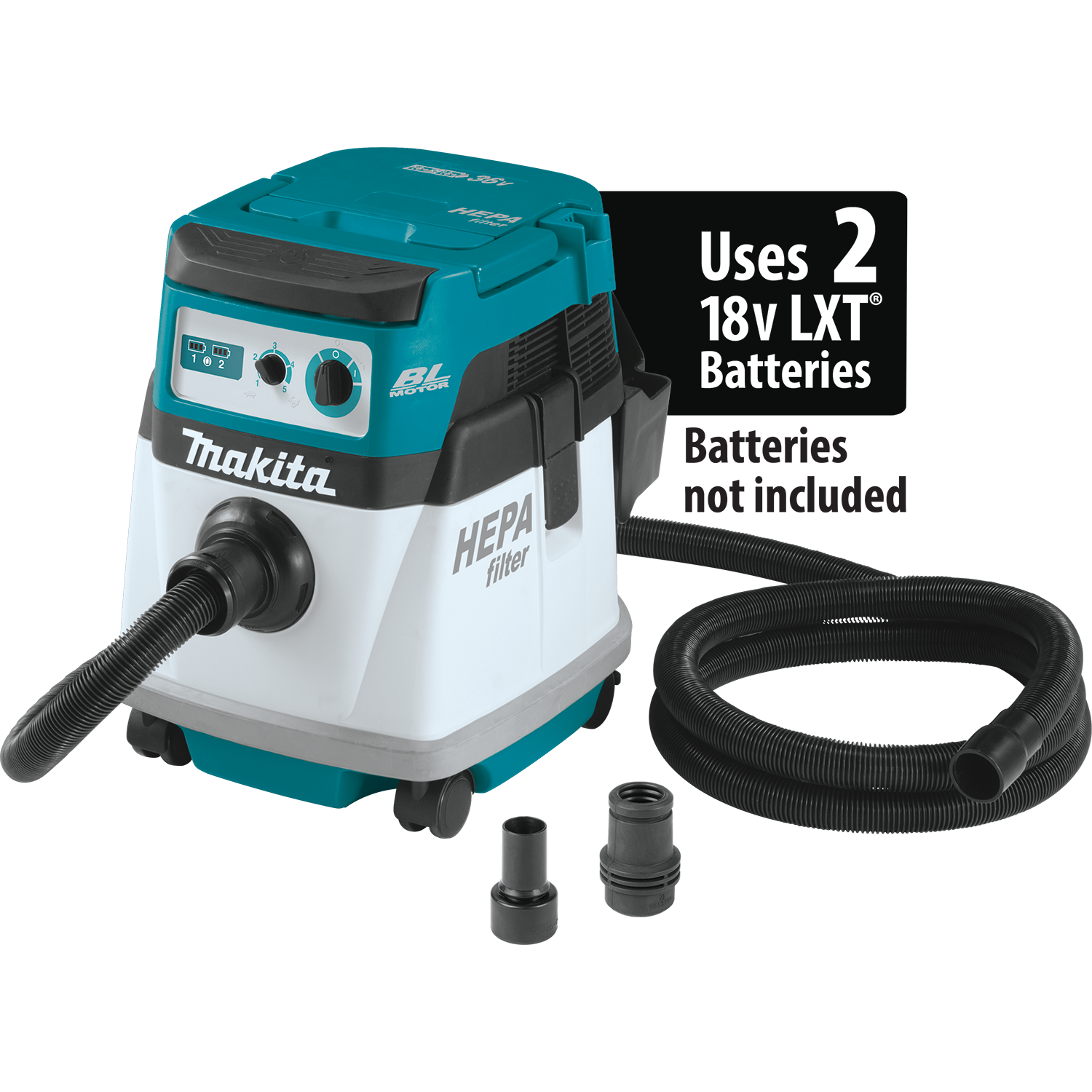 MAKITA 18V X2 CORDLESS 4GAL PORTABLE HEPA DRY DUST EXTRACTOR VACUUM