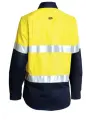 PIP WOMANS H TAPED HI VIS DRILL SHIRT W18