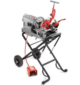 Compact threading machine