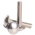 Carriage bolt UNC Zinc 3/8-16x1