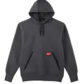 MILWAUKEE HEAVY DUTY PULLOVER HOODIE GRY 2X