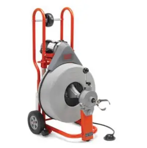 Drum drain cleaning machine