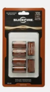 SUREFIRE CLAMSHELL BATTERIES