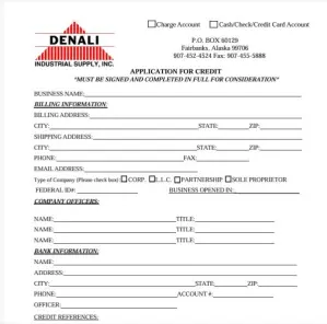 Credit application