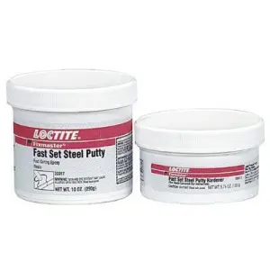 Fast set steel putty
