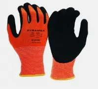 PYRAMEX GL608C CUT A4 NITRILE SANDY PALM COATED GLOVE  SIZE L