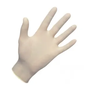 Disposable latex gloves