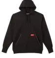 MILWAUKEE HEAVY DUTY PULLOVER HOODIE BLACK X-LARGE