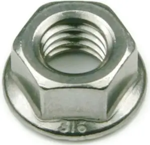 Lock nut flanged