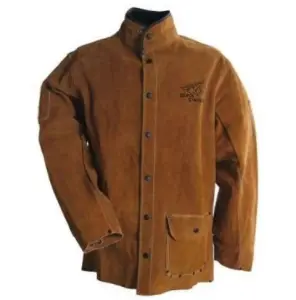 Leather welding coat
