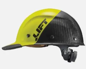 lift hard hat cap yellow