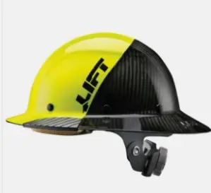 lift hard hat two tone yellow black