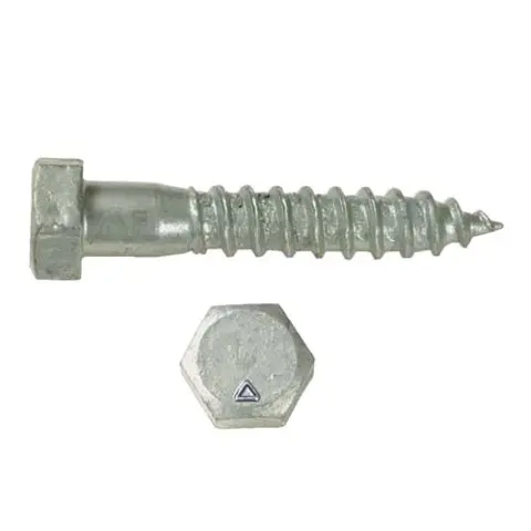 50 Pack 1/4 X 3 Galvanized Hex Head Flange Lag Bolts – Wood Screws By Rivercity Fastener