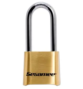 Long shank combo lock