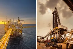 Offshore oil rig and a oil field rig