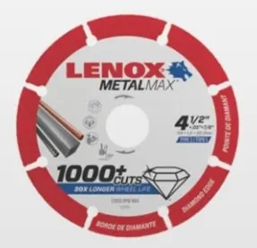 LENOX METAL MAX DIAMOND WHEEL