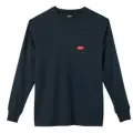 MILWAUKEE HEAVY DUTY POCKET T-SHIRT LONG SLEEVE BLUE X-LARGE