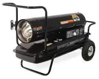 MI-T-M  INDUSTRIAL KEROSENE FORCED AIR SPACE HEATER 75,000 BTU, 1/8 HP, 120V, 60Hz, 1.5A MOTOR