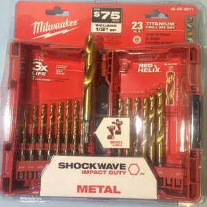 23pc Hex drill set